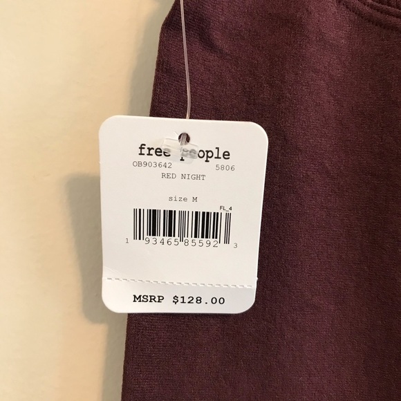 Free People | NWT Gone Adrift Leggings Dark Red - Picture 5 of 8